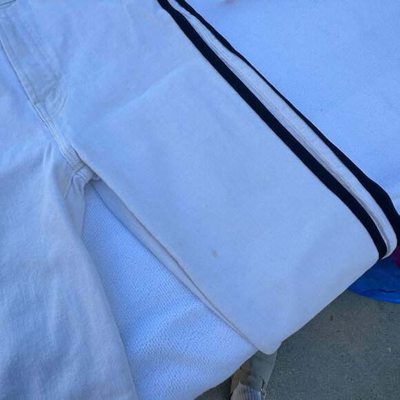 MOTHER Jeans Insider Crop Step Fray Stripe High Waist Cut Off Flare - 25 - Picture 5 of 13